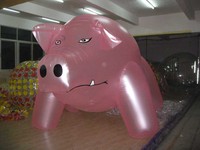 Modèle publicitaire de cochon gonflable en PVC noir Beile pour la décoration d'exposition en plein air