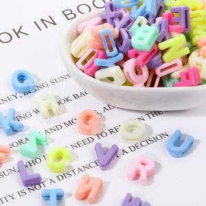 Cuentas Sueltas de Acrílico de 10 mm con Forma de Corazón, Estrella, Rosa, Cruz, Letra, Mariposa y <span class=keywords><strong>Elefante</strong></span>, para Manualidades, Joyería y Juguetes - Product Image 5