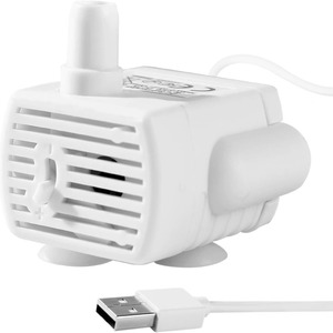 Pompe de fontaine à eau pour animaux de compagnie 5V 1A DC submersible alimentée par USB, boîtier en plastique, utilisation sur bureau - Product Image 1