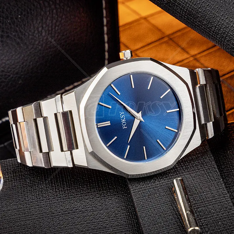 Private Label Logotipo Personalizado OEM Impermeável Minimalista Aço Inoxidável Moda Clássico Montre Homme Luxo Quartz Watch para Homens