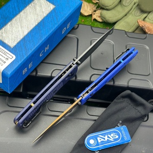 มีดพับ 535 ใบมีด S30V ปลายแหลม ด้ามไนลอนไฟเบอร์ มีดแคมป์ปิ้ง DIY OEM - Product Image 3