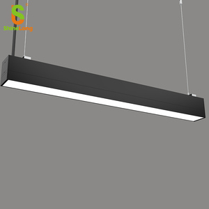 Modern 40W 1.2m 2.4m Indoor <b>LED</b> <b>Lights</b> 3CCT 3000K 4000K 5000K Options Aluminum Body Linear <b>Light</b> for Office Shop Mall - Product Image 1