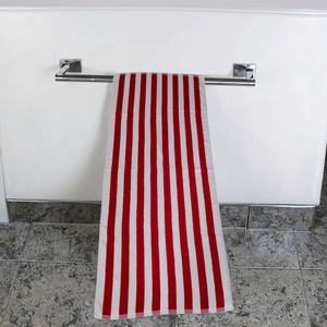 <span class=keywords><strong>Asciugamani</strong></span> da <span class=keywords><strong>bagno</strong></span> personalizzabili in spugna di cotone 100% ricamato a righe rosse motivo rettangolare intrecciato per il <span class=keywords><strong>bagno</strong></span> da viaggio a casa - Product Image 1