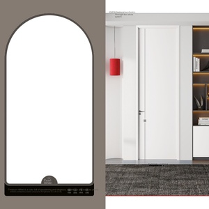 2025, el último diseño de China, puerta Interior de madera de estilo columpio para dormitorio, Hotel, apartamento, pantalla de fibra de vidrio, duradera y elegante - Product Image 2