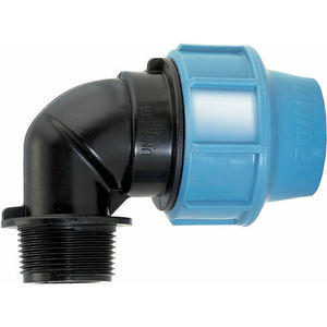 Raccord coudé mâle en plastique 63x1 \ "1/2 \" filetage NPT polypropylène nylon PVC nylon matériau forgeage techniques pour fluide de l'eau - Product Image 3