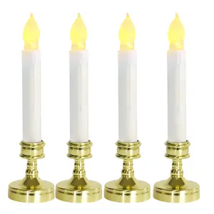 Hoge Kwaliteit Groothandel Custom Goedkope Kerst Indoor Decoratie Echte Wax 3d Wick Licht Raam Kaarsen