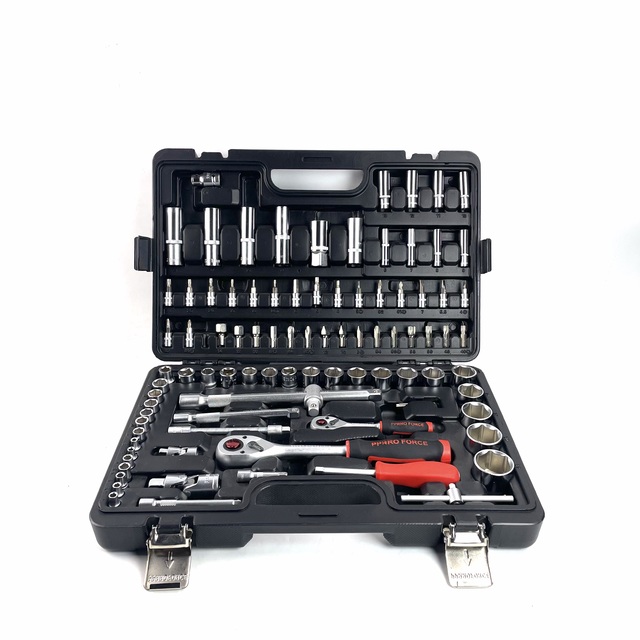 94-Piece Plastic Hand Power Tools Set Includes Combining Grinder Drills for Painting Electrical Applications Packaged Case Bag