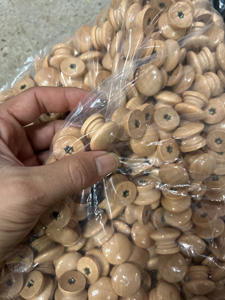 מגירת ידית עץ מושך ארון ארון ידית ידיות עגולות מטבח ריהוט חומרה סיטוני קטן גדול - Product Image 6