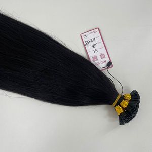 Extensiones de Cabello Humano Virgen Vietnamita con Punta de Queratina, Cabello Remy Pre-Adherido con Punta Plana Yaki Liso, Más Vendido - Product Image 3
