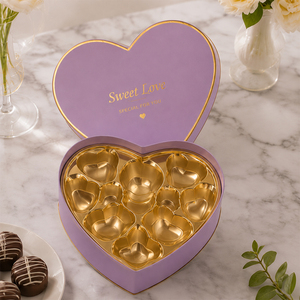 <span class=keywords><strong>Caja</strong></span> <span class=keywords><strong>de</strong></span> Embalaje <span class=keywords><strong>de</strong></span> Chocolate <span class=keywords><strong>en</strong></span> <span class=keywords><strong>Forma</strong></span> <span class=keywords><strong>de</strong></span> <span class=keywords><strong>Corazón</strong></span> Vacía, Chocolate, Trufas <span class=keywords><strong>de</strong></span> Chocolate - Product Image 6