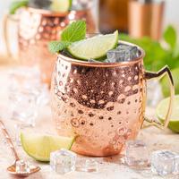 Taza Moderna Clásica para Cóctel Moscow Mule, Diseño Personalizado, Acero Inoxidable Hecho a Mano, Multifuncional, Capacidad de 500-1000 ml, para Fiestas