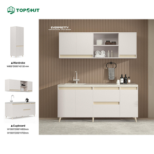 Mobili da Cucina in Legno Stile Classico Moderno, Unità Cucina in Pannelli HDF Melaminici, Fornitore - Product Image 3