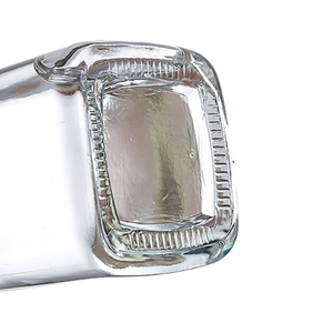 Bouteille en verre carrée <span class=keywords><strong>française</strong></span> transparente de 8 oz, 12 oz, 16 oz, 250 ml, 350 ml, 500 ml pour tequila, brandy, avec bouchon à vis hermétique - Product Image 4
