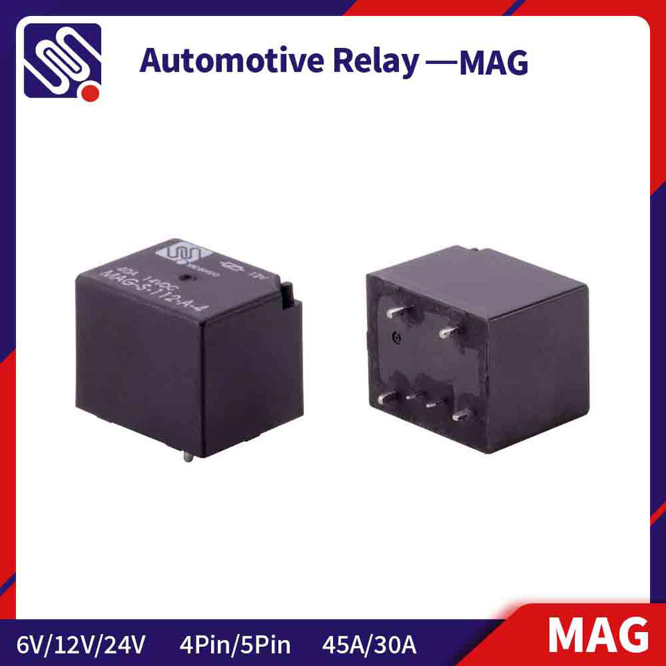 Meishuo MAG-S-112-A-4 30a 45a 12v 40a Automotive Pcb Relay for Auto Spare Parts