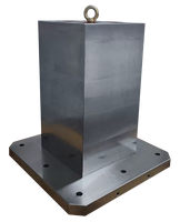 A-ONE FC300 fonte de fer CNC pierre tombale 4 côtés cube colonne d'outillage carrée avec trous de positionnement 3A-130002