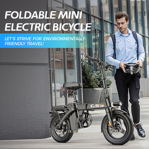 Bicicletta Elettrica Pieghevole da 14 Pollici con Pneumatici Fat, E-Bike a 3 Velocità, 250W 48V, Bici Elettrica Pieghevole da Città - Product Image 6