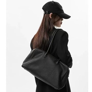 <span class=keywords><strong>Sac</strong></span> à main pour femmes en cuir véritable de luxe de nouvelle mode, grande capacité, élégant et simple, <span class=keywords><strong>sac</strong></span> fourre-tout Boston à bandoulière pour femmes - Product Image 5