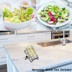 Bocaux en verre Mason de 500 ml, 750 ml, 1000 ml avec couvercle et pailles, vides, pour la mise en conserve, le miel, la confiture et le stockage alimentaire - Product Image 5
