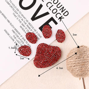 צבע יצירתי דוב <span class=keywords><strong>rhinestone</strong></span> חם הדבקה עצמית צבע קריקטורה עיצוב עבור כלבים כלבים חתולים כפות עבור עיצוב שרף בגדים - Product Image 6