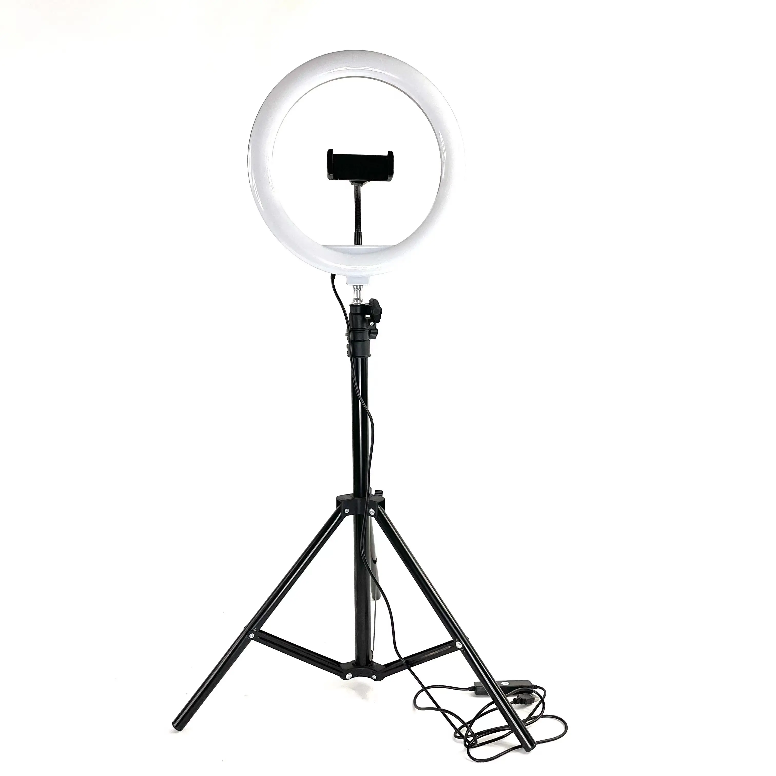 10 pouces anneau lumière support de téléphone Selfie anneau lumière avec trépied support photographie éclairage table en alliage d'aluminium