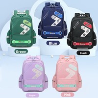 Nouveau sac à dos scolaire Oxford de style britannique, protecteur de colonne vertébrale, réducteur de charge, avec coussin d'air, respirant et imperméable