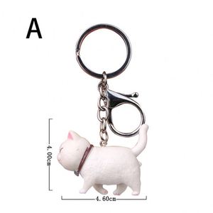 Porte-clés tendance avec pendentif chat mignon, breloques pour sacs et voitures, accessoires créatifs pour femmes et hommes, cadeau idéal pour couple - Product Image 5