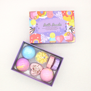 Lujo vegano Fizzers Bathbomb Niños Forma de pastel japonés Agua Fizzy Organic Bath Tablet Bomb Set de regalo - Product Image 6