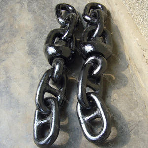 Chaîne d'<span class=keywords><strong>ancre</strong></span> sans clous d'amarrage de navire avec <span class=keywords><strong>peinture</strong></span> noire ou surface galvanisée et certificat CCS - Product Image 6