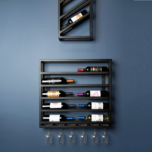 Giá tốt đa chức năng Kim loại rượu vang giá treo tường hiển thị rượu vang kệ - Product Image 2