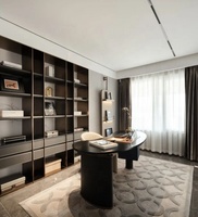 Étagère à livres modulaire en métal moderne avec éclairage LED pour la maison et le bureau |   Bibliothèque sur mesure |   Projet d'aménagement