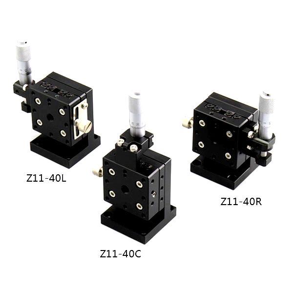 Z11 Series Z Axis Linear Manual Stage Platform Vertical Move Linear Stage 40/60/80/100/125mm with Micrometer Head Adjustment