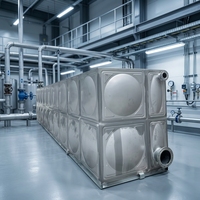 Réservoir en acier inoxydable 316 pour l'alimentation en eau potable à Oman
