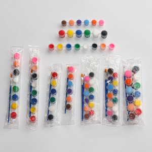 Lot de bandes de <span class=keywords><strong>peinture</strong></span> <span class=keywords><strong>acrylique</strong></span> de 3 ml avec <span class=keywords><strong>pinceaux</strong></span>, <span class=keywords><strong>kit</strong></span> de <span class=keywords><strong>peinture</strong></span> portable non toxique de 5 ml pour les élèves et les cours d'art DIY - Product Image 4