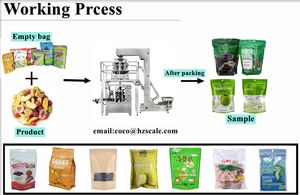 Hoàn toàn tự động dây kéo túi bao bì <span class=keywords><strong>doypack</strong></span> Pouch Snack Thịt khô thịt bò Jerky Trọng lượng máy đóng gói - Product Image 3