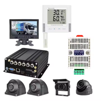 CCENTEN Moniteur 7 pouces 4CH 4G GPS WIFI MDVR Système de surveillance de l'humidité de la température de la chaîne du froid Alertes en temps réel Surveillance à distance
