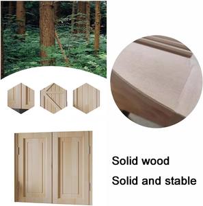 Portes intérieures à ouverture latérale en bois massif laqué blanc, demi-portes doubles avec charnières métalliques, isolation thermique pour <span class=keywords><strong>entrée</strong></span> - Product Image 3