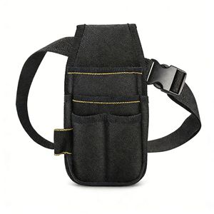 Sac à outils multifonctionnel en tissu Oxford, sac à outils portable en toile épaisse, sac de ceinture pour électricien - Product Image 1