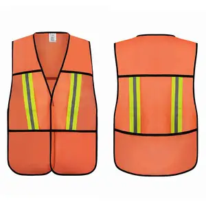 Gilet de sécurité chaleco reflectivos OEM logo personnalisation gilet réfléchissant haute visibilité gilet haute visibilité pour la sécurité routière 60G/M2