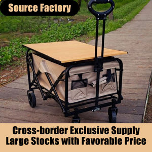 उन्नत 5 इंच फोल्डेबल कैंपिंग ट्रॉली चार पहिया बड़ी क्षमता टिकाऊ पोर्टेबल डिजाइन मजबूत डिजाइन मजबूत - Product Image 3