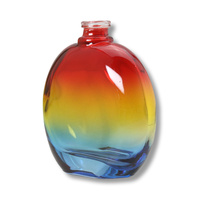 Vente chaude Beauté Personnalisé Coloré Transparent Home Deco Holographique Irisé Vide Diffuseur En Verre Bouteille De Parfum