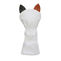 Housse de tête de club de golf en cuir PU personnalisée de haute qualité avec couleur personnalisée et logo brodé PM DA2023062502