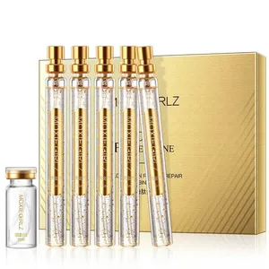 Filo proteico solubile combinazione di essenza d'oro Nano Set di peptidi proteici dorati 24k Golden Protein Line Essence sbiadisce le linee sottili