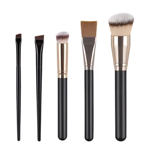 Single makeup blade black eyebrow blush brushes foundation make up powder blusher brush