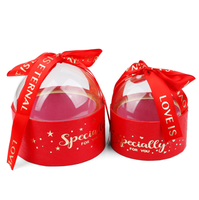 Conteneur de cadeau de Noël personnalisé avec LOGO pot à biscuits adapté à l'emballage de pain pâtisserie bonbons donut
