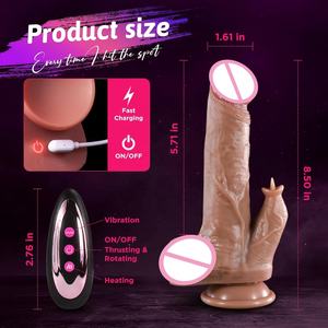 Vibrerende <span class=keywords><strong>dildo</strong></span> 8,7 inch met verwarming, levensechte zuignap, zachte realistische <span class=keywords><strong>dildo</strong></span>, likkende <span class=keywords><strong>dildo</strong></span>'s, anale <span class=keywords><strong>G</strong></span>-<span class=keywords><strong>spot</strong></span> speeltjes voor vrouwen en mannen - Product Image 5