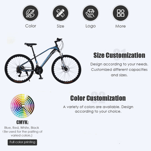 Vélo de montagne 21 vitesses en stock, disponible en gros, 26 pouces, frein à disque, jante en aluminium, Bicicleta De Montana Mtb, vélo pour adultes - Product Image 2