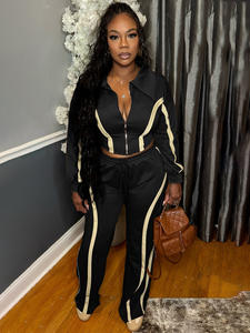 Оптовая продажа, Модный осенне-зимний 2025 S-2XL, теплый бутик, комплект из 2 предметов, спортивный костюм для женщин - Product Image 2