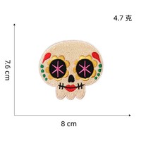 Patchs brodés thermocollants style mexicain en gros, appliques Taco, Cactus, Crâne, Guitare, Sombrero pour vêtements, sacs et décoration DIY
