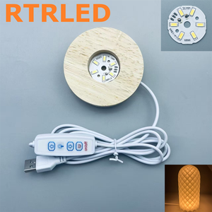 Base in Legno Intagliata a Mano per Esposizione, Supporto Cilindrico per Luce Notturna LED, Decorazione per Cameretta Bambini - Product Image 1