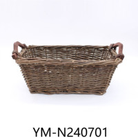 Panier en saule bon marché en gros Panier de rangement en osier durable pour paniers à provisions